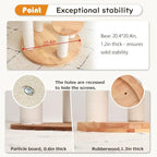 Wood Cat Tree for Large Cat, 57-Inch Tall Cat Tower with Scratching Post for Indoor Cats, Multi-Level Cat Condo with Hand-Woven Cat Bed and Acrylic Bowl Easy to Clean