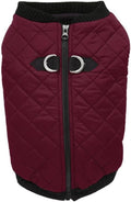 Gooby Fashion Vest Dog Jacket - Purple, Small - Warm Zip Up Dog Bomber Vest with Dual D Ring Leash Water Resistant for Small to Medium Dogs