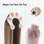 Magic Organ Cat Scratcher – Foldable Corrugated Cardboard Cat Scratching Board, Recyclable Wood Grain Scratch Pad Toy for Indoor Cats & Kittens