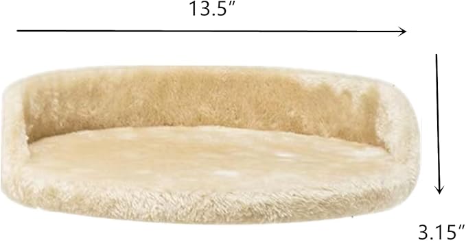SHENGOCASE 13.5" Cat Tree Tower Accessories Replacement Parts Top Platform Perch Bed Cat Tower Add ons (Semi-Surrounded M10 Screw)