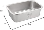 PEDAY 1.2 Gallon Large Dog Water Bowl, 18/8 Human Grade Stainless Steel - Silver Classic