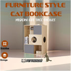 Modern Multi-Level Cat Tree with Integrated Shelving, Cozy Perches and Durable Scratch Posts, Stable Base, Easy Assembly, Ideal for Indoor Cats Play Climb and Rest