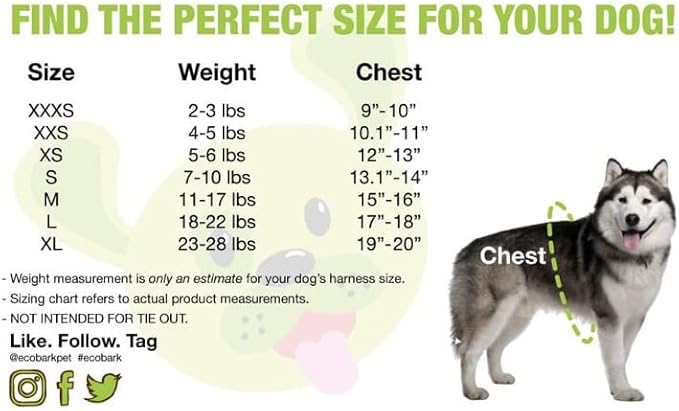 EcoBark Step in Dog Harness - Eco-Friendly Dog Harnesses for for Small & Medium Breed Dogs - Reflective and Adjustable Chest Body Halter Vest -Soft Luxurious Mesh (Pink, XL)