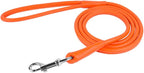 CollarDirect Rolled Leather Dog Leash 4ft, Soft Padded Training Leather Dog Lead 6ft, Puppy Leash Rolled Leather Small Medium Large Black Blue Red Orange Green Pink White (Purple, Size L 6ft)