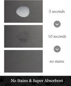 PADOOR Pet Feeding Mat-Absorbent Dog Mat for Food and Water Bowl-No Stains Quick Dry Water Dispenser Mat-Dog Accessories Pet Supplies-Bowl for Messy Drinkers（Darkgrey,17"x28"）