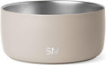Simple Modern Stainless Steel Pet Water Bowl for Dogs & Cats | Reusable Insulated Stainless Steel Food Bowls for Dog Cat | No Tip No Slip BPA Free | Bentley Collection | Medium (32oz) | Almond Birch