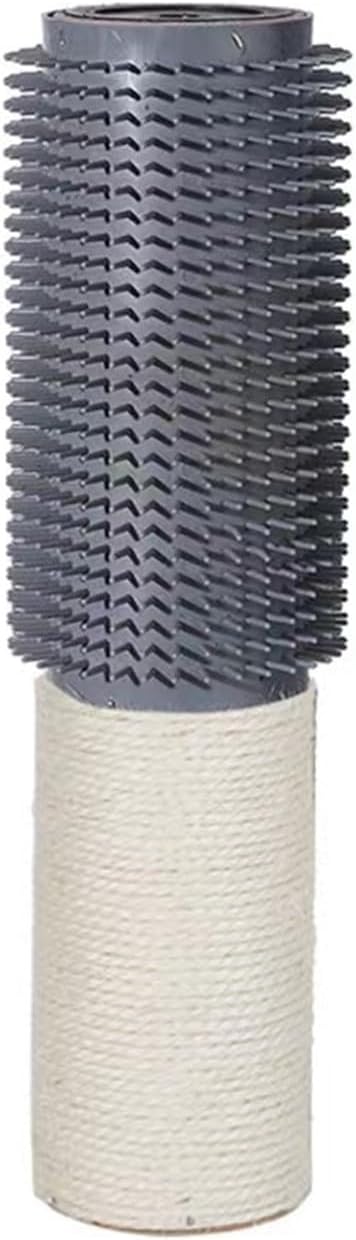 2-Pack Cat Tree Tower Replacement Parts Post 15.7" L,Ø 2.75" Pole with Self Groomer and Massager, DIY Cat Scratching Post
