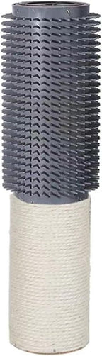 2-Pack Cat Tree Tower Replacement Parts Post 15.7" L,Ø 2.75" Pole with Self Groomer and Massager, DIY Cat Scratching Post
