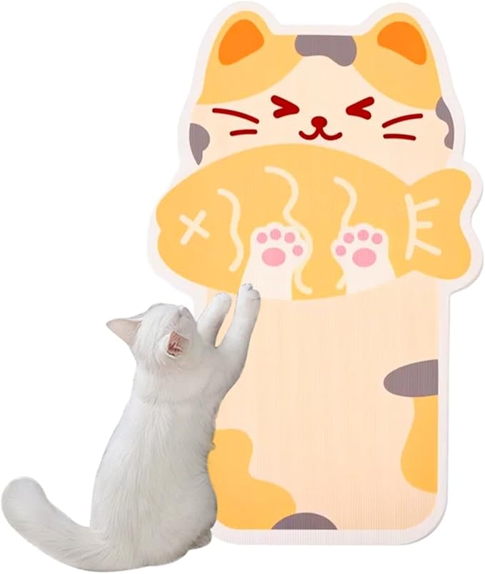 Wall Mounted Cat Scratcher, 2025 New Cat Scratcher Mat, Wall & Floor Cat Scratcher Pad, Self-Adhesive Cat Scratching Mat, Trimmable Self-Adhesive Carpet, Cats Scratchers for Indoor Cats (Colourful-B)