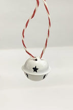 50 Pieces Small Bells for Crafts, 1 Inch Jingle Bells Little Bells for Crafting Dog Training Doorbell Cat Collar Christmas Tree Wedding Decorations (White)
