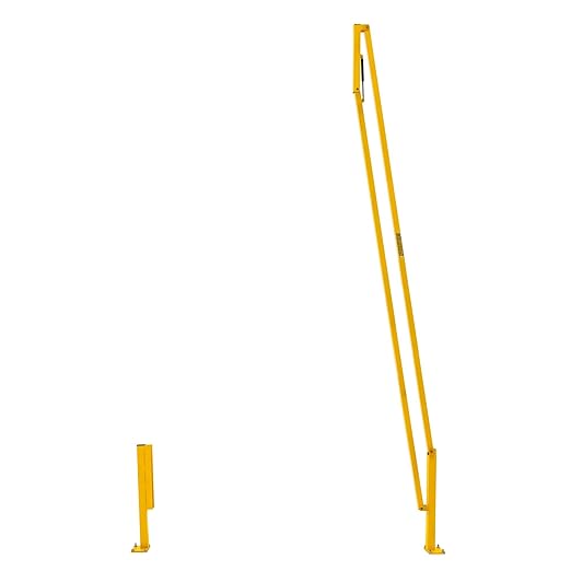 12' Dock Door Gate, OSHA-Compliant Safety Barrier, Loading Bay Fall Hazard Protection, Openings Up to 145" W, Counterbalanced, Indoor Use, Guardian