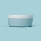 Waggo Dipper Ceramic Dog Bowl for Small and Large Breeds - Heavyweight and Durable Pet Food and Water Dish Crock, Dishwasher Safe, Modern (Cloud, Small)