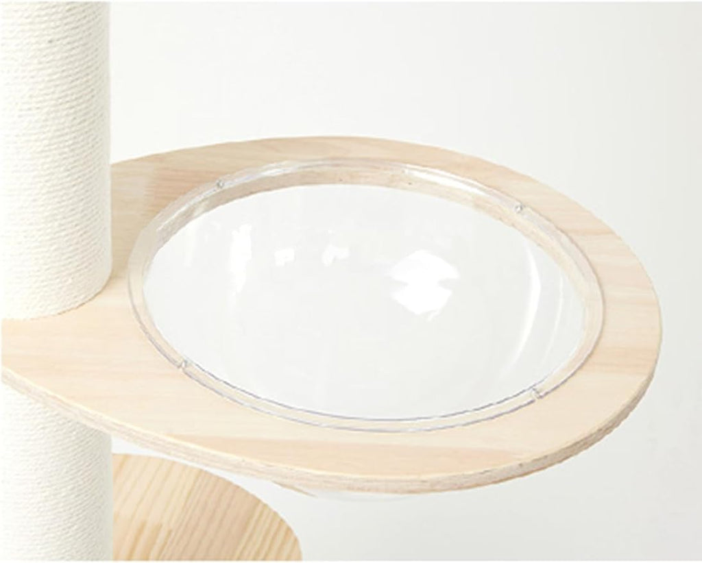 Transparent Space Capsule Dome Cat Bed for Floot to Ceiling Cat Tree Parts, Dia 11.8 Inches