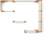 CatastrophiCreations Climb - Multiple-Level Cat Hammock & Climbing Activity Center, 36 x 56 x 12 Inches, Natural Bamboo/Natural Canvas (Pack of 1)