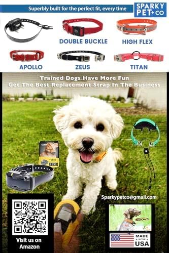 Replacement Strap for SportDOG Collars - 3/4" Wide Ultra-Durable Dog E-Collar Replacement for Training, Bark, Shock, Electric, and GPS Collars - 28" Adjustable Length SportDOG (Reflective Orange-FBA)