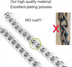 Choker Collar for Dogs 2packs Gold Metal Slip Link Dog Chain Collar Heavy Duty Training Martingale Dog Collars for XXS XS Small Medium Large Breed Pets Boys Girls, Gold S