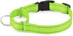 Plutus Pet Reflective Martingale Collar with Buckle - Durable and Adjustable Training Collar for No Pulling, Dog Choker Collar for Small Medium Large Dogs, Bright Green, L
