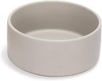 SPUNKYJUNKY 28.7OZ Ceramic Dog and Cat Bowl, Modern Cute Weighted Food Water Bowl for Replacement Grey (2 Pack)