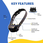 Educator BP-504 Barkless Pro Anti Bark Collar for Dog Training, Waterproof, Automatic Bark Correction Mode, 9 Stimulation Levels, Vocal Cord Vibration Sensor for Small, Medium & Large Dogs