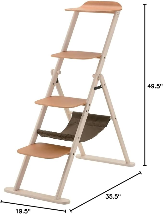 212 Main Cat Foldable Ladder cat Tree cat condo 49.5' H