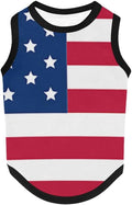 4th of July Vest for Dog American Flag Clothes Small Large Dog Apparel Pet Supplies Shirts (XX-Large, DLR02)