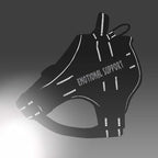 voopet Service Dog Harness, Emotional Support Pet Vest Harness, Reflective Breathable & Adjustable No Pull ESA Harness for Small Medium Large Dogs (with 4 PCS Removeable Tags),X Small (Pack of 1)