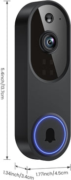 1080p Wireless Cameras & Monitor Video Doorbell Camera for Home Security, Pet dog Monitor, Cloud Storage, AI Human Detection, Night Vision, Two Way Audio, Indoor Outdoor Surveillance, 2.4G Wi-Fi Only