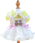 Furbabycare® Elegant Sweet Fashion Puppy Dog Blingbling Princess Skirt Pet Dog Lace Cake Camisole Tutu Dress I-White X-Small