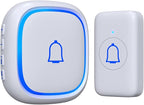 Wireless Doorbell for Home Classroom IP66 Waterproof Door Bell Ringer Wireless 1000ft Range with 66 Ringtones Kid Doorbell Chime 7 Adjustable Volume LED Flash Doorbells for Teachers
