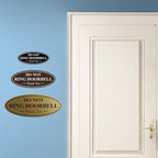 All Quality Oval DO NOT Ring DOORBELL Thank You Sign - Blue Large 1 Pack