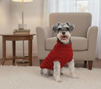 Cable Knitwear Valentines Dog Sweater, Warm Clothes for Chihuahua, Bulldog, Dachshund, Pug, Yorkie,Dog Outfits for Small Dogs Medium Dogs (Red XS)