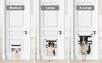 Rescumascer Aluminum XL Dog Door for Door, Dog Door with Two Sliding Lock Panels for Extreme Weather, Pet Door for Dogs up to 220lbs