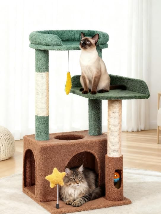 Bundle-2 Items:Maine Coon Cat Tree+Small Cat Tree