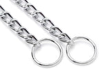 Silver Chain Collar for Dog,2packs Metal Slip Link Martingale Dog Collar Training Heavy Duty Male Boys Dog Chain Female Girls Puppy Collars for XXS XS Small Medium Large Big Breed,XS