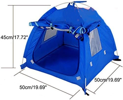 Breathable Washable Pet Puppy Kennel Dog Cat Folding Indoor Outdoor House Bed Tent (L, Coffee)