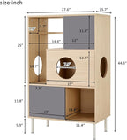 Modern Multi-Level Cat Tree with Integrated Shelving, Cozy Perches and Durable Scratch Posts, Stable Base, Easy Assembly, Ideal for Indoor Cats Play Climb and Rest