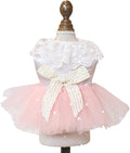 Furbabycare® Elegant Sweet Fashion Puppy Dog Blingbling Princess Skirt Pet Dog Lace Cake Camisole Tutu Dress I-Pink-1 X-Small