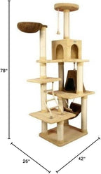 Armarkat Premium Cat Tree 42 x 26 x 78 - Goldenrod