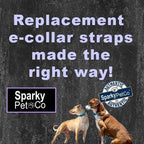 Replacement Strap for Garmin Collars - 3/4" Wide Ultra-Durable Dog E-Collar Replacement for Training, Bark, Shock, Electric, and GPS Collars - 28" Adjustable LengthGarmin (Reflective Blue)