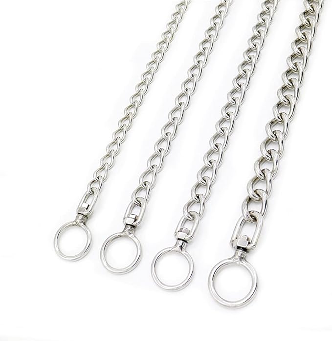 SGODA Chain Dog Training Choke Collar with Swivel, Stainless Steel, 26in, 4.0mm