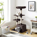 Sam's Pets Randolph 43 inch Brown Cat Tree comfy soft plush four sisal scratch posts