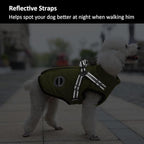 Dog Winter Coat,Warm Jacket Paded Fleece Pet Vest with Built in Harness,Windproof Reflective Cozy Adjustable Snow Pet Coat Clothes with Zipper for Small Medium Dogs