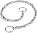 Mogoko Stainless Steel Dog Choke Chain Collar, Puppy Metal P Chain Slip Collar Pet Training Walking Choker(2.0mm;14.0 Inch)