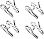 Dog Collar Extra Links Designed for Training Collars (4 Pack) Steel Chrome Plated Dog Training Collar Links (2.25mm, Silver)