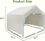 Outdoor Meduim Pet Shade Shelter Tent - Stainless Steel Frame with Ground Stakes for Stability, Spacious Sun Canopy for Dogs, Cats & Other Pets