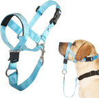 BARKLESS No-Pull Head Collar for Dogs Training & Walking Made Easy, Soft, Adjustable Dog Halter Harness with Safety Link- Put an End to Pulling on The Leash