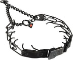 Herm Sprenger Prong Collar for Dog Training with Easy Quick Release Clicklock & Swivel Ring - German Made Dog Collar with Black Steel 3.2mm Prongs for Large Dogs (20-25" Neck)