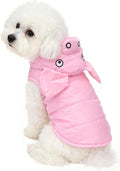 FLAdorepet Pink Pig Dog Costume,Halloween Holiday Pet Dog Piglet Outfits,Winter Coat Snowsuit Clothes for for Small Medium Large Dogs (Pig, S)