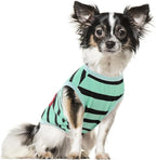 Dog Shirts for Small Dogs, Striped T-Shirts Pets Vest Pet Apparel Tee Shirts Dog Tank Top Spring Summer Suitable for Chihuahua French Bulldog Bichon Shih Tzu