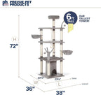 Prevue Pet Products Everest Mountain Cat Tree Play Tower 7365